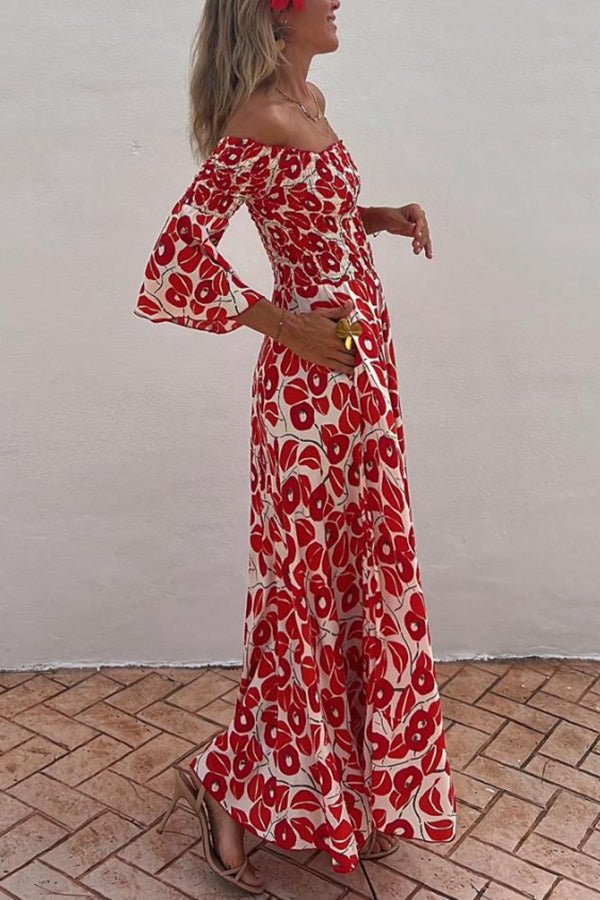 KS | Maxi dress with floral pattern
