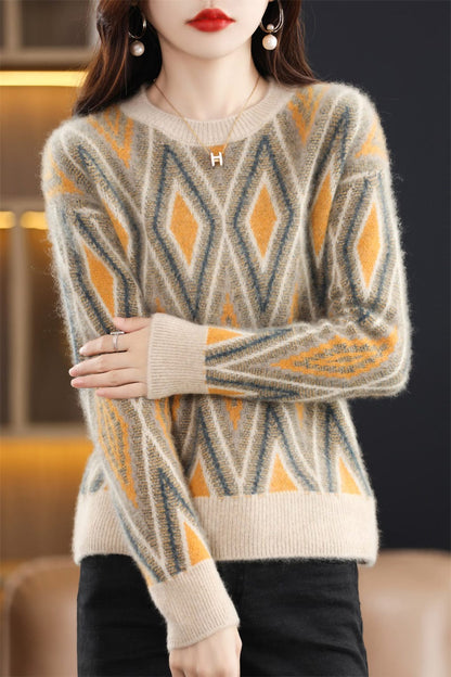 JO | Round neck knitted sweater 2024