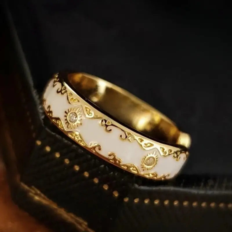 Delicate Artisan Gold Ring