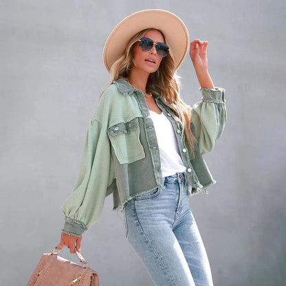 JO | Casual jacket with puff sleeves for women