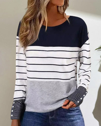 JO | Striped print top