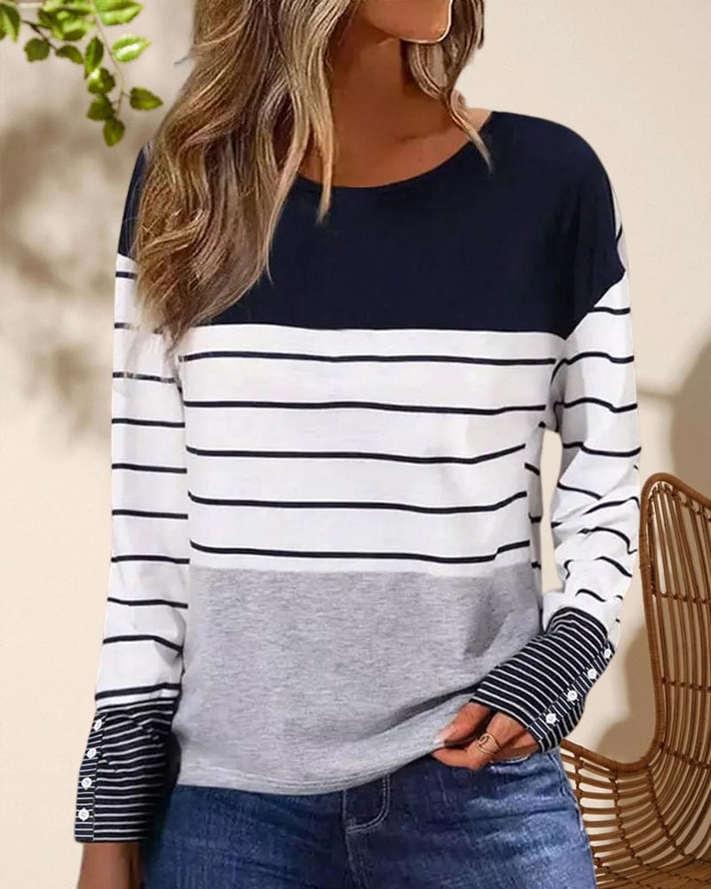 JO | Striped print top