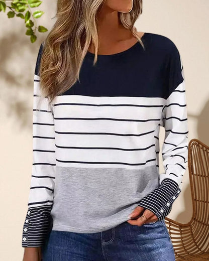 JO | Striped print top