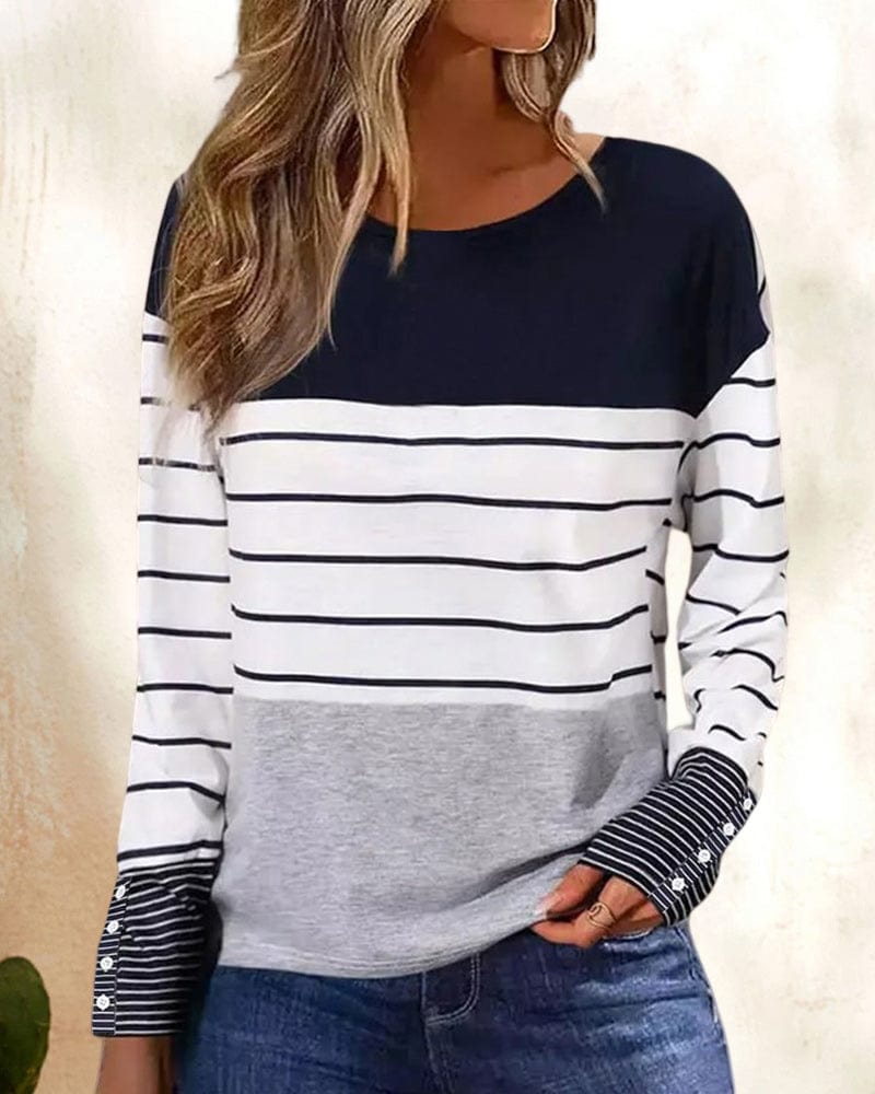 JO | Striped print top