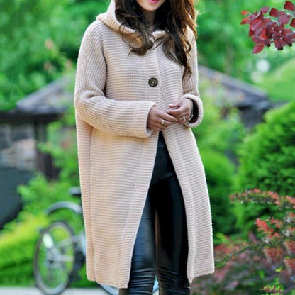 JO | Long women's knitted coat