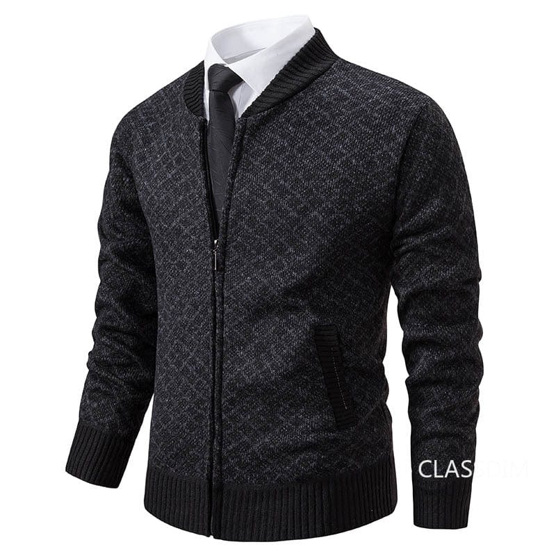JO | stand-up collar fleece thick warm sweater 2024