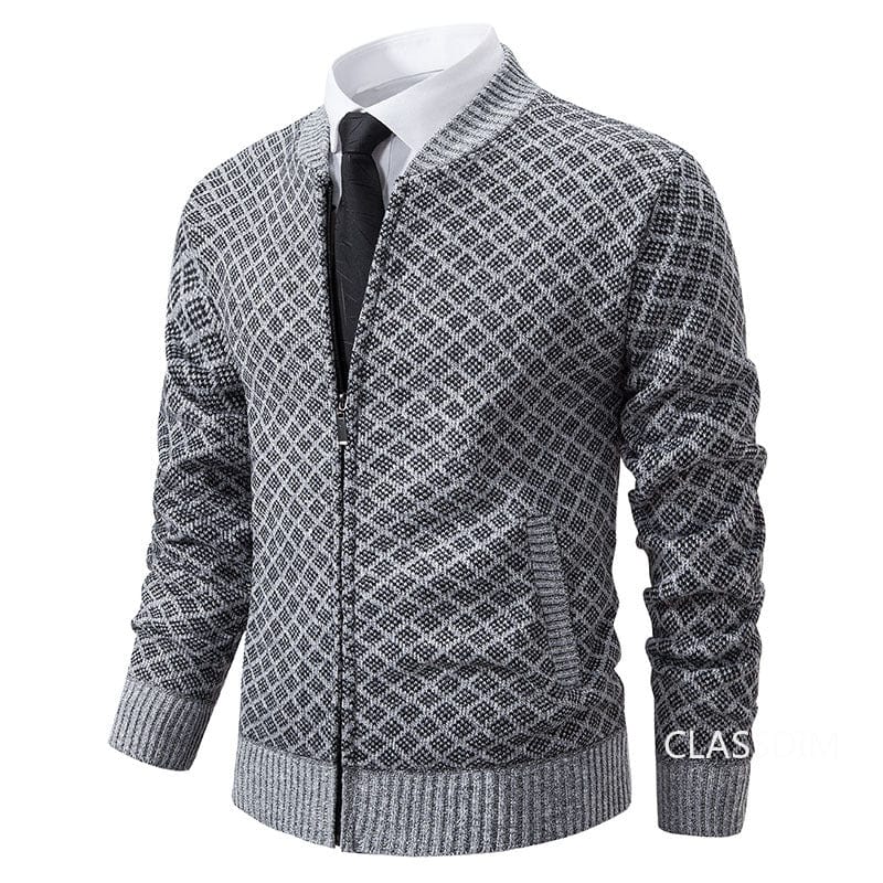 JO | stand-up collar fleece thick warm sweater 2024