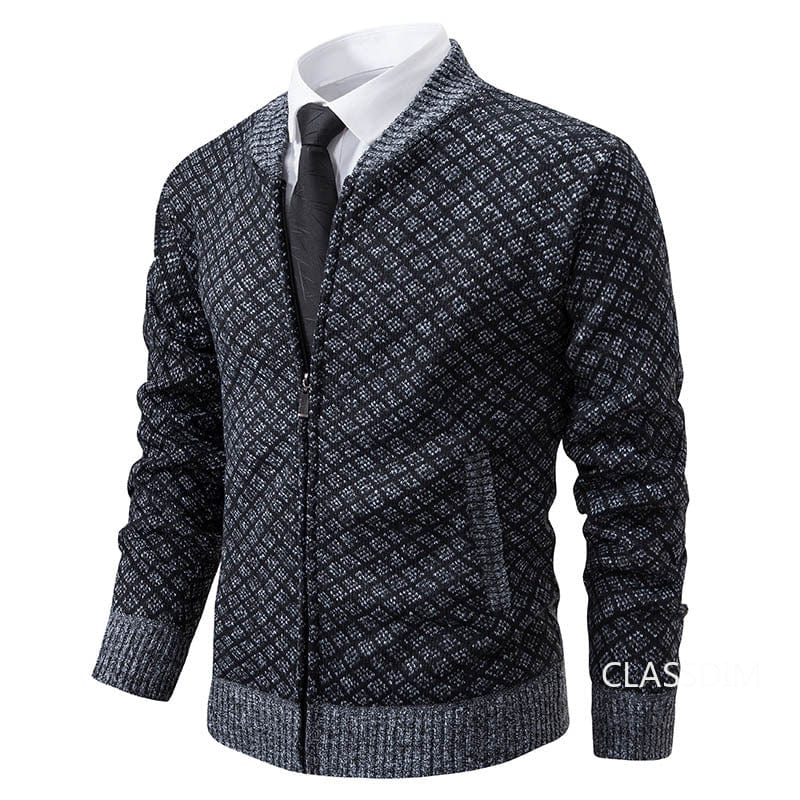JO | stand-up collar fleece thick warm sweater 2024