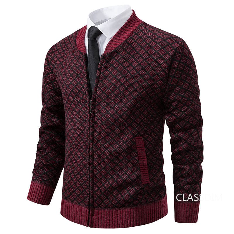 JO | stand-up collar fleece thick warm sweater 2024