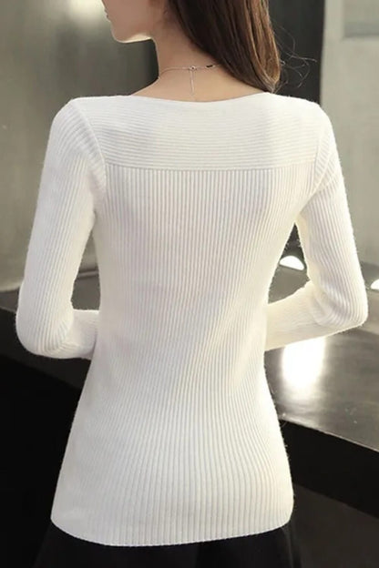 JO | Korean Solid Sweater