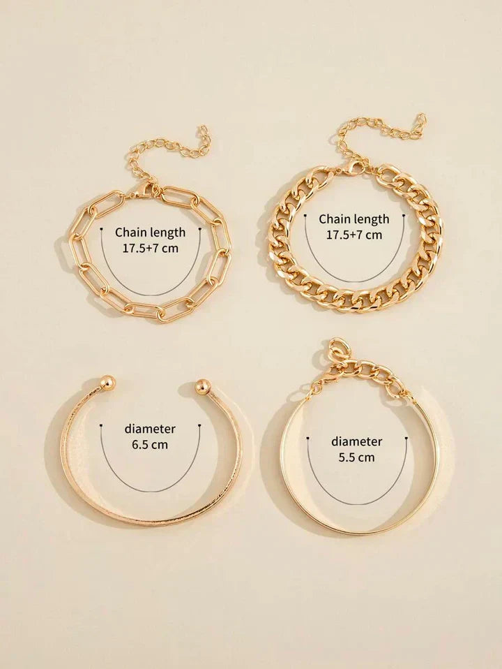 Beautiful Gold Set with Unique Style