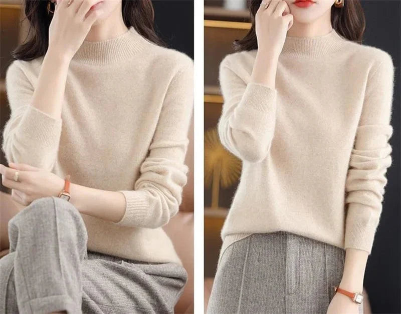 JO | Soft knitted sweater with turtleneck