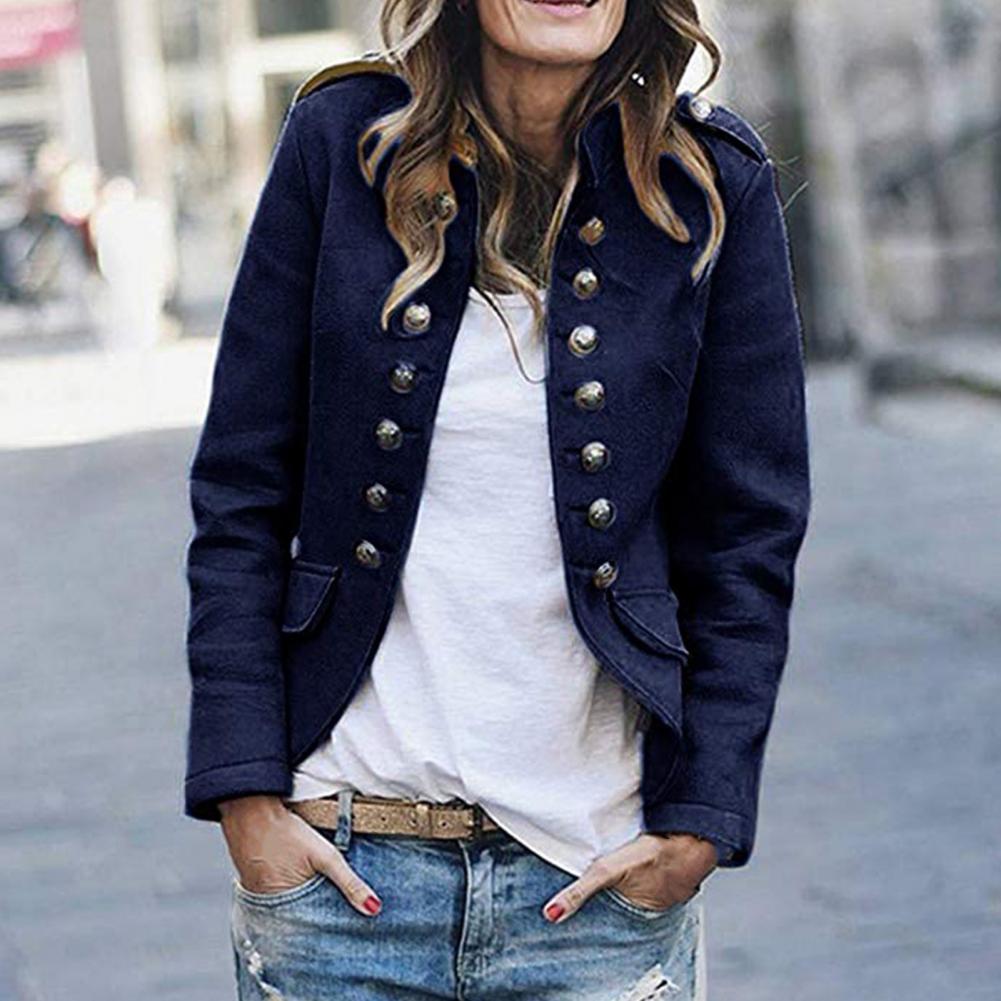 JO | Ladies stand-up collar blazer