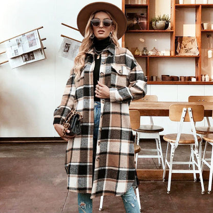 JO | Sophisticated plaid jacket for women