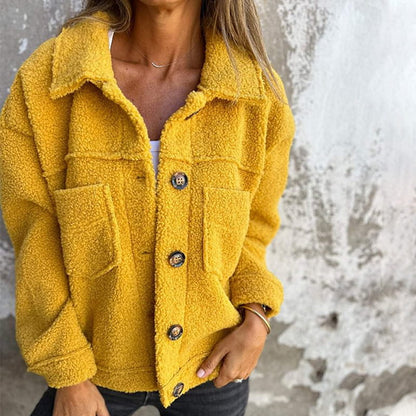 JO | Warm jacket with collar for women