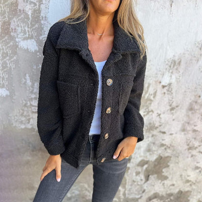 JO | Warm jacket with collar for women