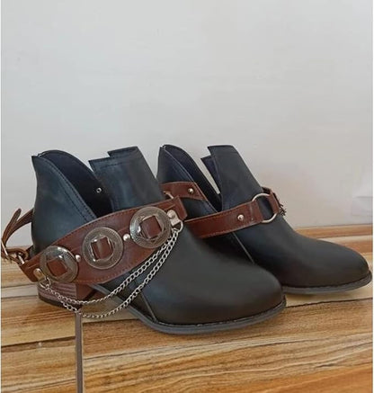 KS | Chunky Mid Heel Vintage Shoes