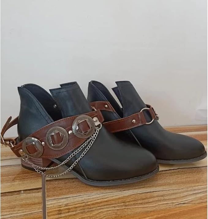 KS | Chunky Mid Heel Vintage Shoes