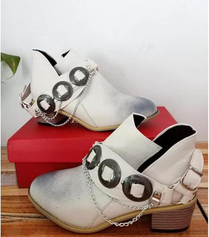 KS | Chunky Mid Heel Vintage Shoes