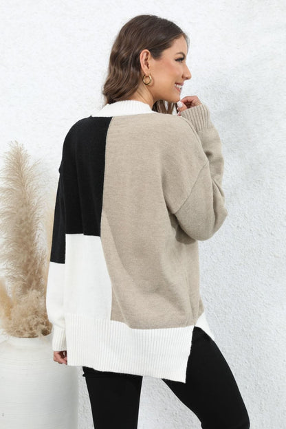 JO | Round neck long sleeve sweater