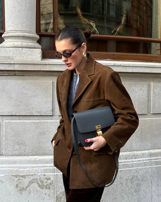 JO | classic suede blazer