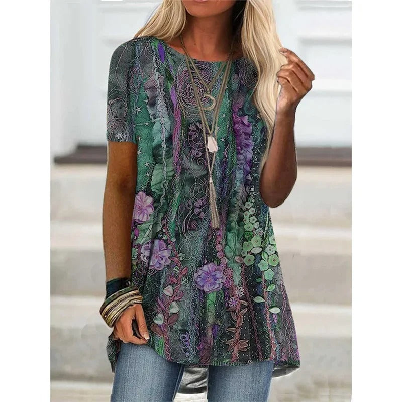 KS | Boho-inspired printed shirt