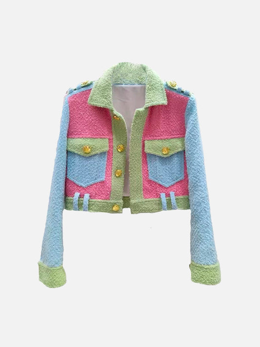 JO | Patchwork jacket in a colorful design